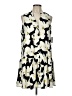 Nine West 100% Polyester Floral Gray Casual Dress Size L - photo 1