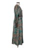 Unbranded 100% Polyester Teal Casual Dress Size S - photo 4