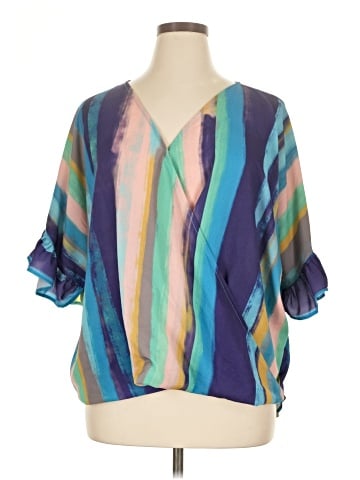 Umgee 3/4 Sleeve Blouse (view 1)