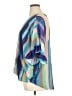 Umgee 100% Polyester Blue 3/4 Sleeve Blouse Size 1X - photo 5