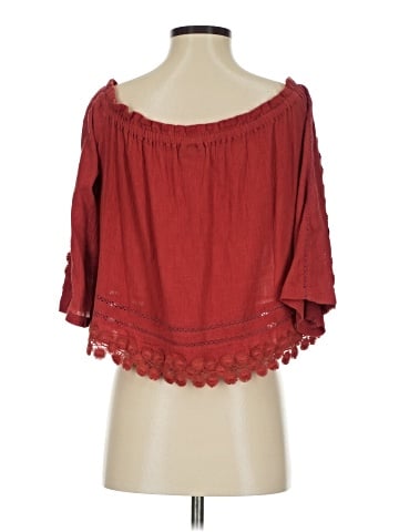 Topshop 3/4 Sleeve Blouse (view 2)