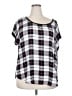 Torrid Plaid Silver Sleeveless T-Shirt Size 2X Plus (2) - photo 1