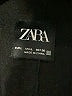Zara 100% Polyester Black Coat Size L - photo 6