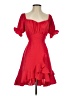 Unbranded 100% Polyester Hearts Red Cocktail Dress Size S - photo 1