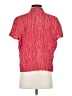 Josephine 100% Rayon Stripes Red Short Sleeve Blouse Size 8 - photo 2
