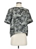 Topshop 100% Polyester Paisley Green Short Sleeve Blouse Size 8 - photo 1
