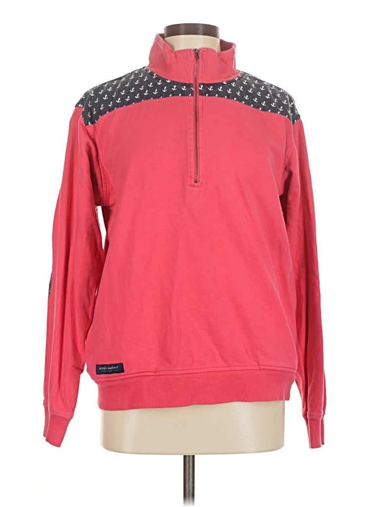 Pre-owned Simply Southern Pullover Sweater In Pink