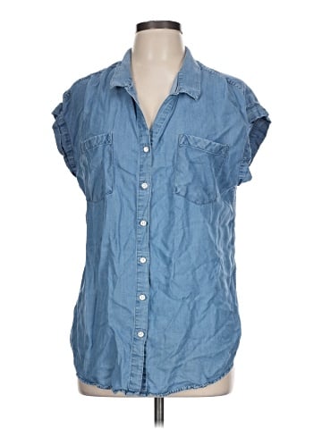 Jachs Girlfriend Sleeveless Button-Down Shirt (view 1)
