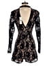 Francesca's 100% Polyester Black Romper Size XS - photo 2