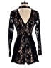 Francesca's 100% Polyester Black Romper Size XS - photo 1