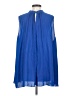 Emery Rose 100% Polyester Blue Sleeveless Blouse Size 4X - photo 2