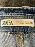 Zara 100% Cotton Solid Blue Jeans Size 10 - photo 7
