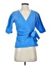 NATION LTD Blue Short Sleeve Blouse Size XS - photo 1