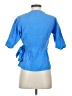 NATION LTD Blue Short Sleeve Blouse Size XS - photo 2