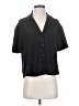 Express 100% Recycled Polyester Black Short Sleeve Blouse Size XS - photo 1