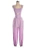 Shein 100% Polyester Color Block Purple Jumpsuit Size 4 - photo 1