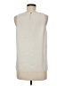 Ann Taylor LOFT 100% Polyester Ivory Sleeveless Top Size M - photo 2