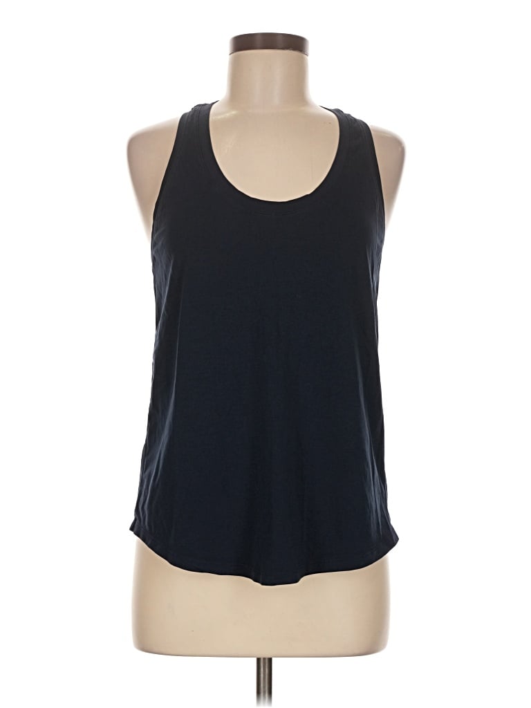 Pre-owned Lululemon Athletica Tank Top Blue Halter Neckline Tops