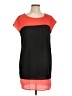Bebop 100% Polyester Color Block Orange Casual Dress Size L - photo 1