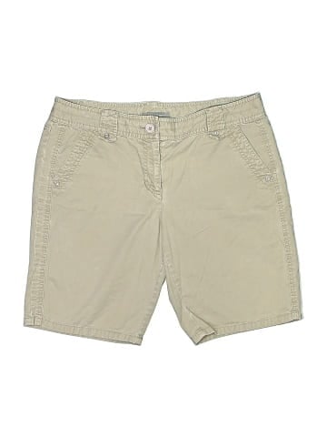 Ann Taylor Khaki Shorts (view 1)