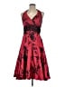 Ignite Evenings Floral Red Cocktail Dress Size 6 - photo 1