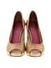 Lilly Pulitzer 100% Leather Gold Tan Wedges Size 6 - photo 2
