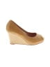 Lilly Pulitzer 100% Leather Gold Tan Wedges Size 6 - photo 1