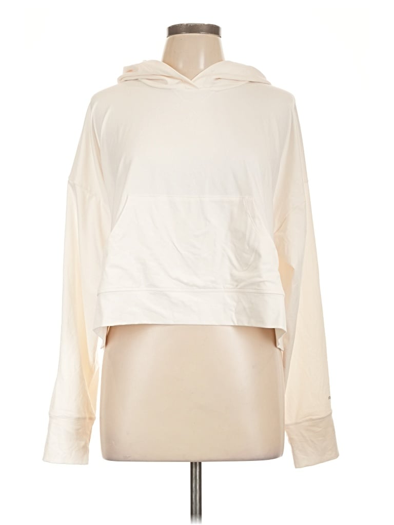 Pre-owned Fabletics Pullover Hoodie In Ivory