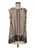 BCBGMAXAZRIA Burgundy Sleeveless Blouse Size M - photo 1