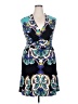Nine West Paisley Blue Cocktail Dress Size 14 (petite) - photo 1