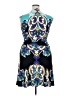 Nine West Paisley Blue Cocktail Dress Size 14 (petite) - photo 2