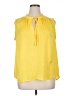 Gibson Latimer 100% Polyester Yellow Sleeveless Blouse Size XL - photo 1