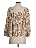Dear John 100% Rayon Brown 3/4 Sleeve Blouse Size S - photo 2