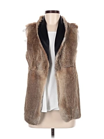 Elizabeth and James Faux Fur Vest (view 1)