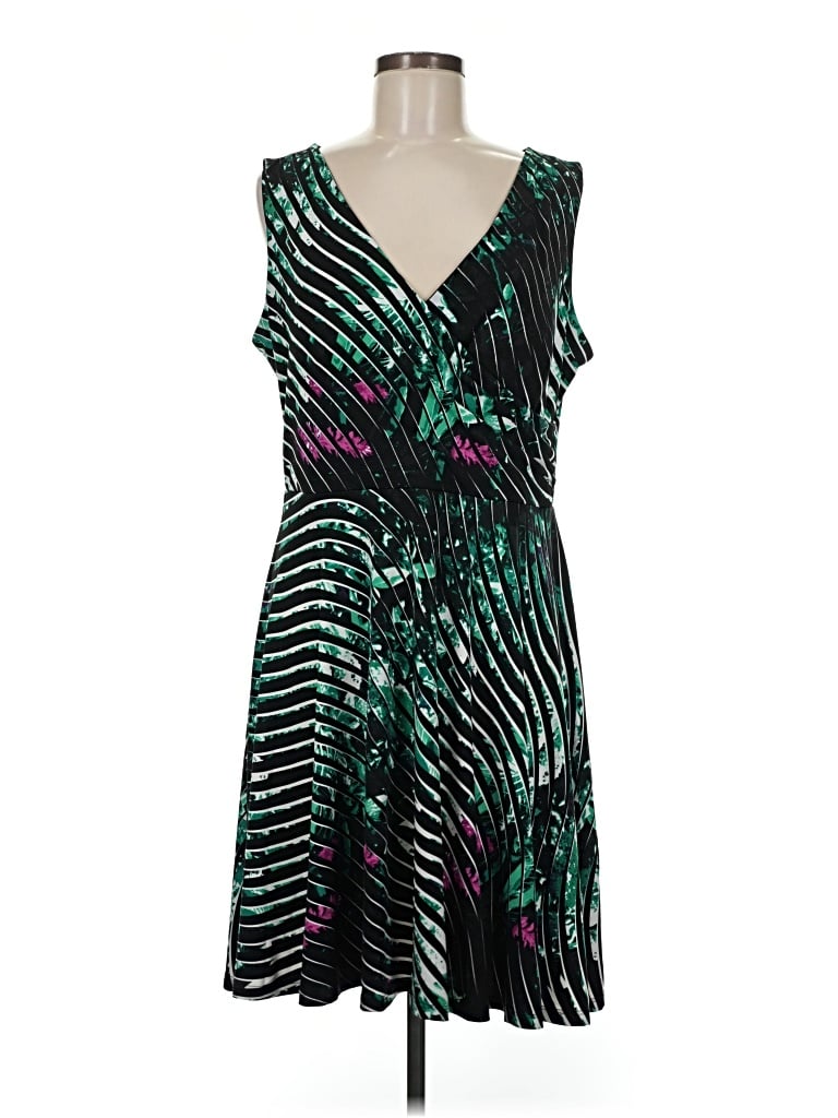 Pre-owned Assorted Brands Cocktail Dress In Green