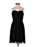 J.Crew 100% Silk Solid Black Cocktail Dress Size 2 - photo 1
