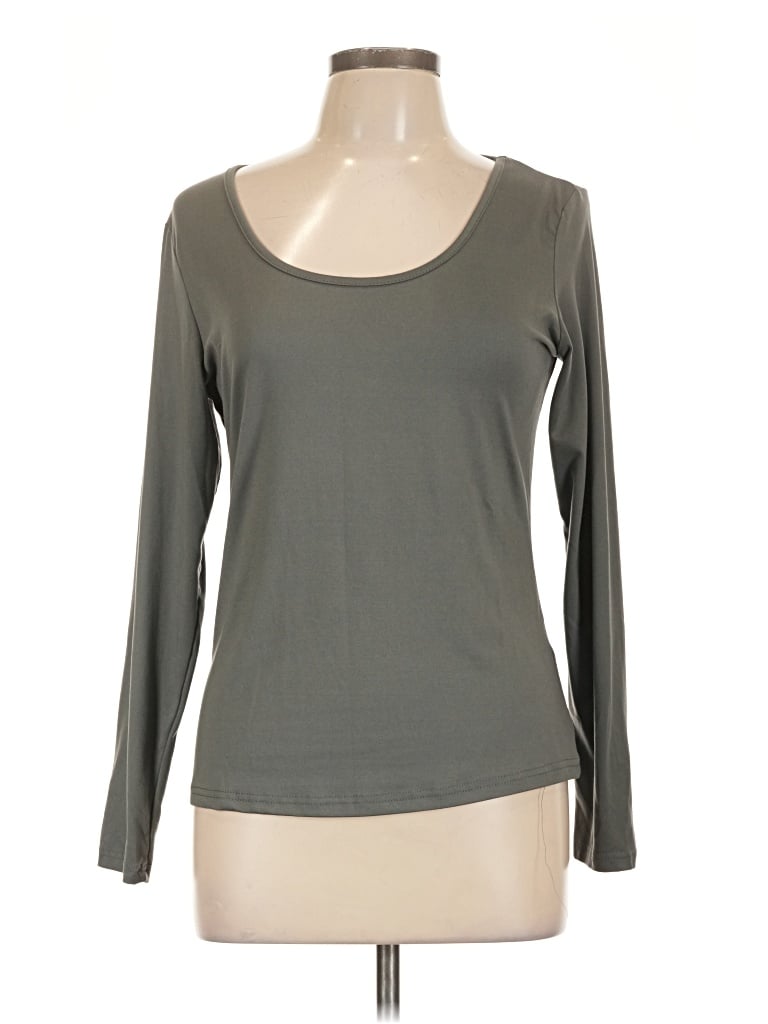 Pre-owned Ekouaer Long Sleeve T-shirt In Gray