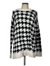 Lou & Grey 100% Nylon Houndstooth Silver Pullover Sweater Size L - photo 1