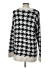 Lou & Grey 100% Nylon Houndstooth Silver Pullover Sweater Size L - photo 2