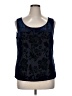 Oleg Cassini Blue Tank Top Size 14 - photo 1