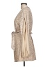 Miss Circle Metallic Tan Cocktail Dress Size L - photo 5
