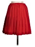Lejay 100% Polyester Solid Red Formal Skirt Size 4 - photo 2