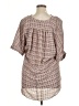 Worthington Houndstooth Brown 3/4 Sleeve Blouse Size XL - photo 2