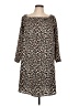 Versona 100% Polyester Animal Print Brown Casual Dress Size L - photo 1