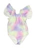 Unbranded Tie-dye Silver One Piece Swimsuit Size 6 (estimated) - photo 1