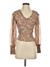 BB Dakota by Steve Madden 100% Polyester Brown Long Sleeve Blouse Size S - photo 1
