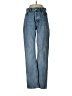 H&M 100% Cotton Hearts Blue Jeans Size 6 - photo 1