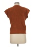 She + Sky 100% Acrylic Brown Short Sleeve Top Size M - photo 2