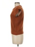 She + Sky 100% Acrylic Brown Short Sleeve Top Size M - photo 5