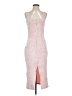 Unbranded 100% Polyester Checkered-gingham Pink Cocktail Dress Size S - photo 1